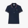 Damska koszulka Polo L.12.12 o dopasowanym kroju z wykończeniami Damska koszulka Polo L.12.12 o dopasowanym kroju z wykończeniami