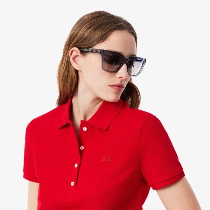 Damska koszulka Polo L.12.12 Slim Fit Stretch Mini Piqua