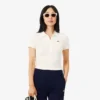 Damska koszulka Polo L.12.D Slim Fit z prążkowanej bawełny Damska koszulka Polo L.12.D Slim Fit z prążkowanej bawełny