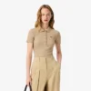 Damska koszulka Polo L.12.D Slim Fit z prążkowanej bawełny