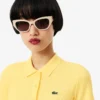Damska koszulka Polo L.12.D Slim Fit z prążkowanej bawełny Damska koszulka Polo L.12.D Slim Fit z prążkowanej bawełny