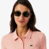 Damska koszulka Polo L.12.D Slim Fit z prążkowanej bawełny Damska koszulka Polo L.12.D Slim Fit z prążkowanej bawełny