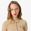 Damska koszulka Polo L.12.D Slim Fit z prążkowanej bawełny