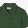 Damska koszulka Polo L.12.D Slim Fit z prążkowanej bawełny Damska koszulka Polo L.12.D Slim Fit z prążkowanej bawełny