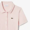 Damska koszulka Polo L.12.D Slim Fit z prążkowanej bawełny Damska koszulka Polo L.12.D Slim Fit z prążkowanej bawełny
