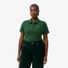 Damska koszulka Polo L.12.D Slim Fit z prążkowanej bawełny Damska koszulka Polo L.12.D Slim Fit z prążkowanej bawełny