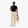 Damska koszulka Polo L.12.D Slim Fit z prążkowanej bawełny Damska koszulka Polo L.12.D Slim Fit z prążkowanej bawełny