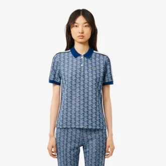 Damska koszulka Polo Slim Fit z monogramem Damska koszulka Polo Slim Fit z monogramem