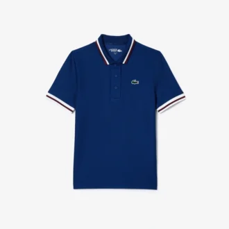 Damska koszulka Polo z kołnierzykiem w paski z ochroną UV Damska koszulka Polo z kołnierzykiem w paski z ochroną UV