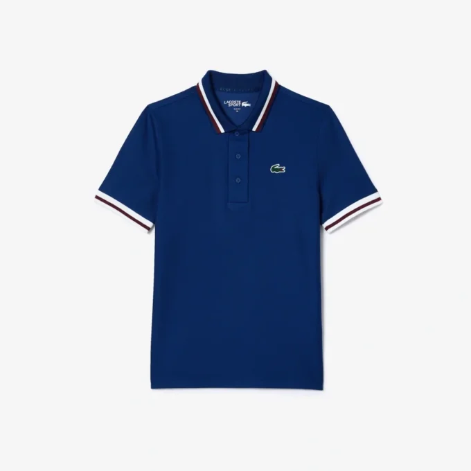 Damska koszulka Polo z kołnierzykiem w paski z ochroną UV Damska koszulka Polo z kołnierzykiem w paski z ochroną UV