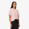 Damska koszulka z nadrukiem krokodyla w stylu relaxed fit Damska koszulka z nadrukiem krokodyla w stylu relaxed fit