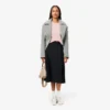 Damska koszulka z nadrukiem krokodyla w stylu relaxed fit Damska koszulka z nadrukiem krokodyla w stylu relaxed fit