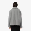 Damska krótka oversize’owa kurtka typu pea coat z mieszanki wełny The Blend Damska krótka oversize’owa kurtka typu pea coat z mieszanki wełny The Blend
