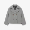 Damska krótka oversize’owa kurtka typu pea coat z mieszanki wełny The Blend Damska krótka oversize’owa kurtka typu pea coat z mieszanki wełny The Blend
