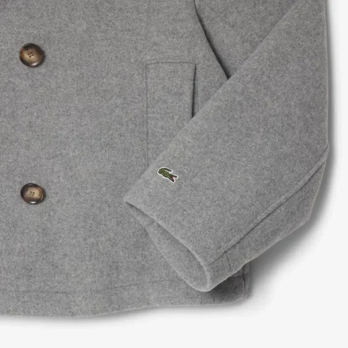 Damska krótka oversize’owa kurtka typu pea coat z mieszanki wełny The Blend Damska krótka oversize’owa kurtka typu pea coat z mieszanki wełny The Blend