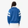 Damska oversizowa satynowa bluza w paski typu pointelle Damska oversizowa satynowa bluza w paski typu pointelle