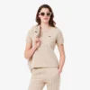 Damska slim fit koszulka z monogramem Damska slim fit koszulka z monogramem
