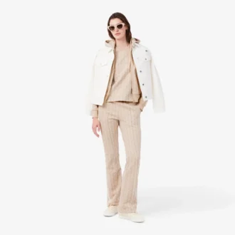 Damska slim fit koszulka z monogramem