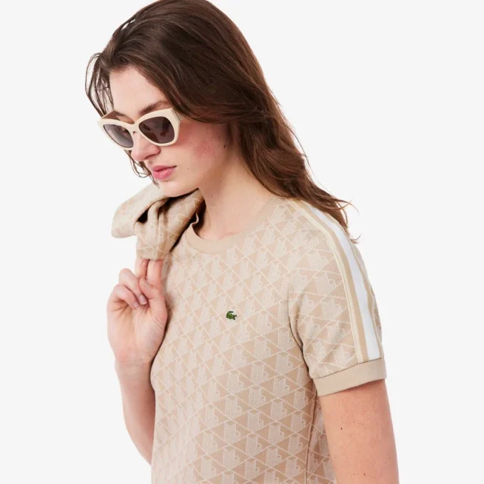 Damska slim fit koszulka z monogramem Damska slim fit koszulka z monogramem