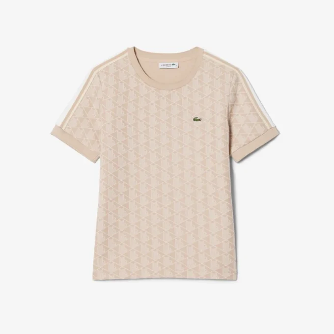 Damska slim fit koszulka z monogramem Damska slim fit koszulka z monogramem