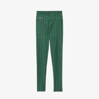 Damska sportowa legginsy z nadrukiem monogramu