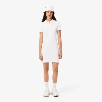 Damska sukienka koszulka Polo slim fit z elastycznego materiału piqué Damska sukienka koszulka Polo slim fit z elastycznego materiału piqué