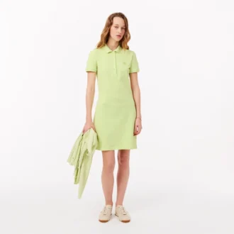 Damska sukienka koszulka Polo slim fit z elastycznego materiału piqué Damska sukienka koszulka Polo slim fit z elastycznego materiału piqué