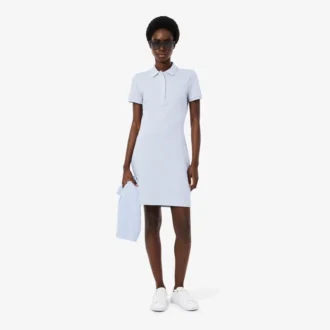 Damska sukienka koszulka Polo slim fit z elastycznego materiału piqué Damska sukienka koszulka Polo slim fit z elastycznego materiału piqué