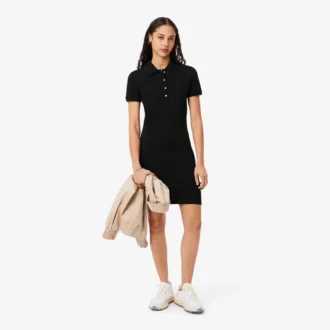 Damska sukienka koszulka Polo slim fit z elastycznego materiału piqué Damska sukienka koszulka Polo slim fit z elastycznego materiału piqué