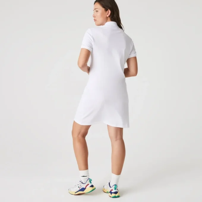 Damska sukienka koszulka Polo slim fit z elastycznego materiału piqué Damska sukienka koszulka Polo slim fit z elastycznego materiału piqué