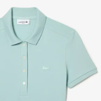 Damska sukienka koszulka Polo slim fit z elastycznego materiału piqué Damska sukienka koszulka Polo slim fit z elastycznego materiału piqué