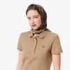 Damska sukienka koszulka Polo slim fit z elastycznego materiału piqué Damska sukienka koszulka Polo slim fit z elastycznego materiału piqué