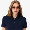 Damska sukienka koszulka Polo slim fit z elastycznego materiału piqué Damska sukienka koszulka Polo slim fit z elastycznego materiału piqué