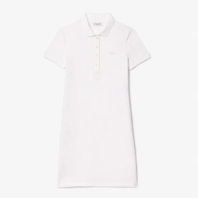 Damska sukienka koszulka Polo slim fit z elastycznego materiału piqué Damska sukienka koszulka Polo slim fit z elastycznego materiału piqué