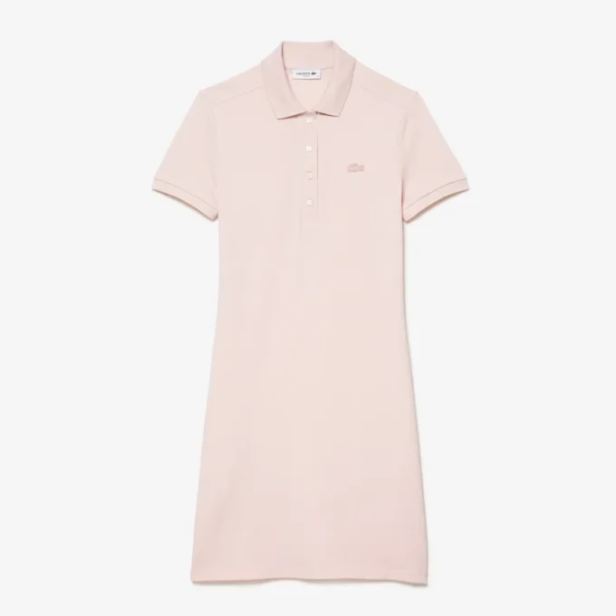 Damska sukienka koszulka Polo slim fit z elastycznego materiału piqué Damska sukienka koszulka Polo slim fit z elastycznego materiału piqué
