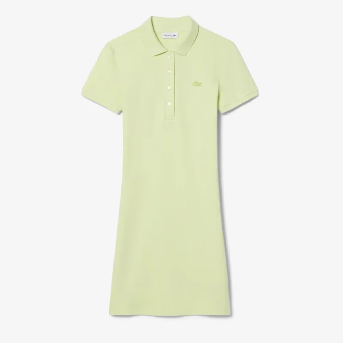 Damska sukienka koszulka Polo slim fit z elastycznego materiału piqué Damska sukienka koszulka Polo slim fit z elastycznego materiału piqué