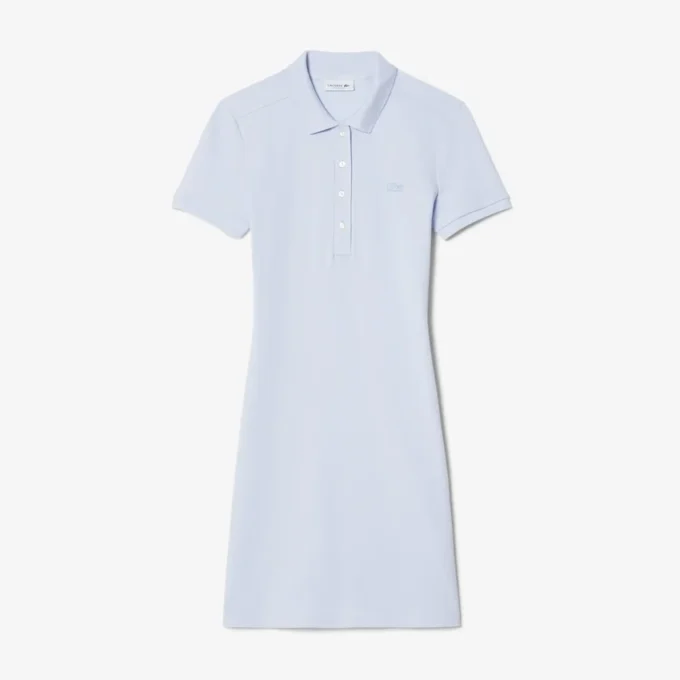 Damska sukienka koszulka Polo slim fit z elastycznego materiału piqué Damska sukienka koszulka Polo slim fit z elastycznego materiału piqué