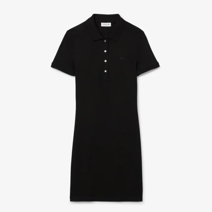 Damska sukienka koszulka Polo slim fit z elastycznego materiału piqué Damska sukienka koszulka Polo slim fit z elastycznego materiału piqué