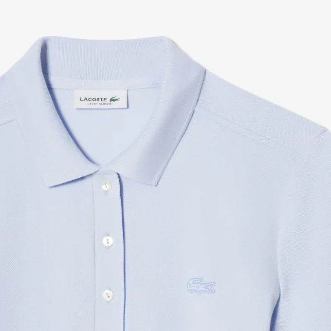 Damska sukienka koszulka Polo slim fit z elastycznego materiału piqué Damska sukienka koszulka Polo slim fit z elastycznego materiału piqué