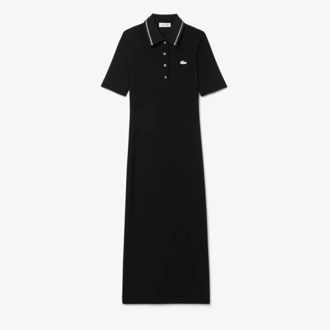 Damska sukienka z kołnierzykiem Koszulki Polo Diamanta w kroju slim fit Damska sukienka z kołnierzykiem Koszulki Polo Diamanta w kroju slim fit
