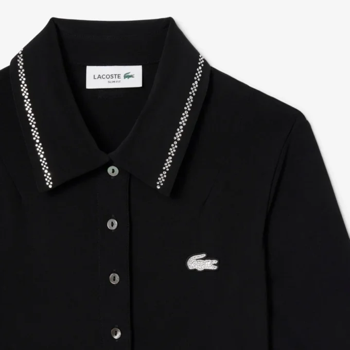 Damska sukienka z kołnierzykiem Koszulki Polo Diamanta w kroju slim fit Damska sukienka z kołnierzykiem Koszulki Polo Diamanta w kroju slim fit