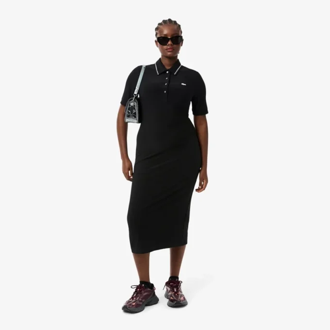 Damska sukienka z kołnierzykiem Koszulki Polo Diamanta w kroju slim fit Damska sukienka z kołnierzykiem Koszulki Polo Diamanta w kroju slim fit
