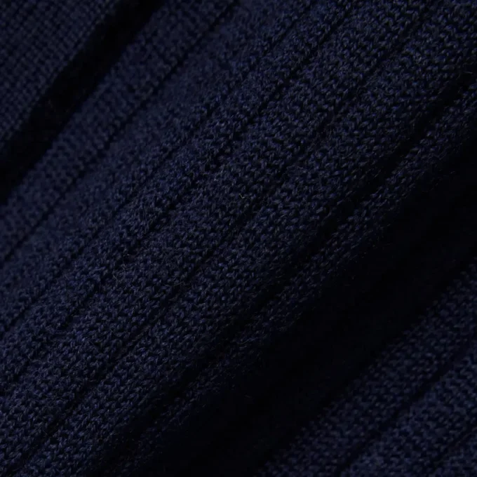 Damska sweter z dzianiny prążkowanej z wełny merynosowej Damska sweter z dzianiny prążkowanej z wełny merynosowej