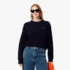 Damska sweter z wełny o luźnym kroju i splocie typu moss Damska sweter z wełny o luźnym kroju i splocie typu moss