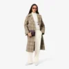 Damskie oversize’owe spodnie z plisowanej flaneli Damskie oversize’owe spodnie z plisowanej flaneli