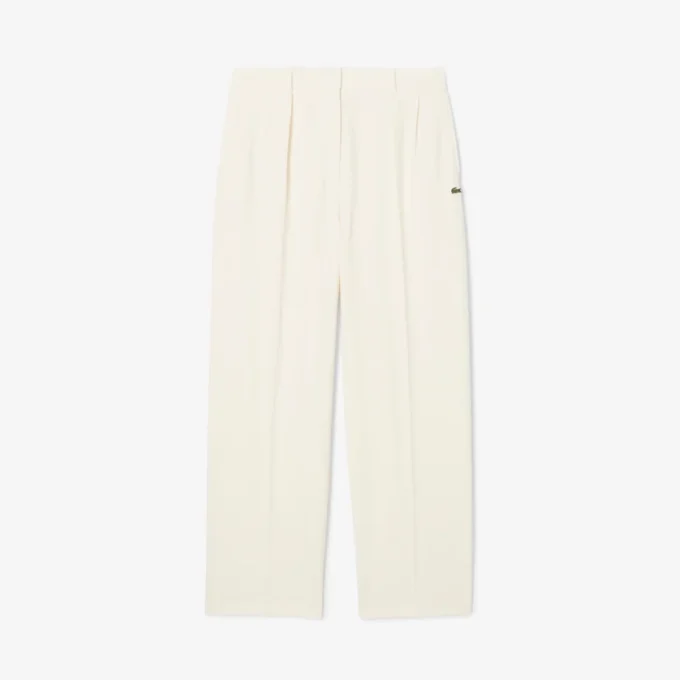 Damskie oversize’owe spodnie z plisowanej flaneli Damskie oversize’owe spodnie z plisowanej flaneli