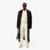 Damskie oversize’owe spodnie z plisowanej flaneli Damskie oversize’owe spodnie z plisowanej flaneli