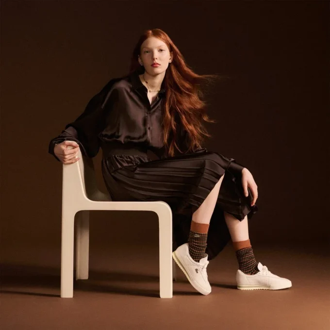 Damskie skórzane Sneakersy Aura