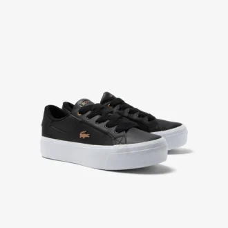 Damskie skórzane Sneakersy na platformie Ziane