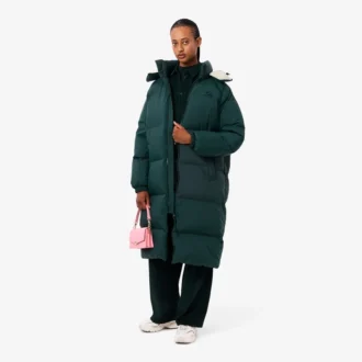 Długa damska kurtka puchowa w stylu oversize Długa damska kurtka puchowa w stylu oversize